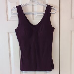 Knix Large LuxeLift V-Neck Tank - Purple